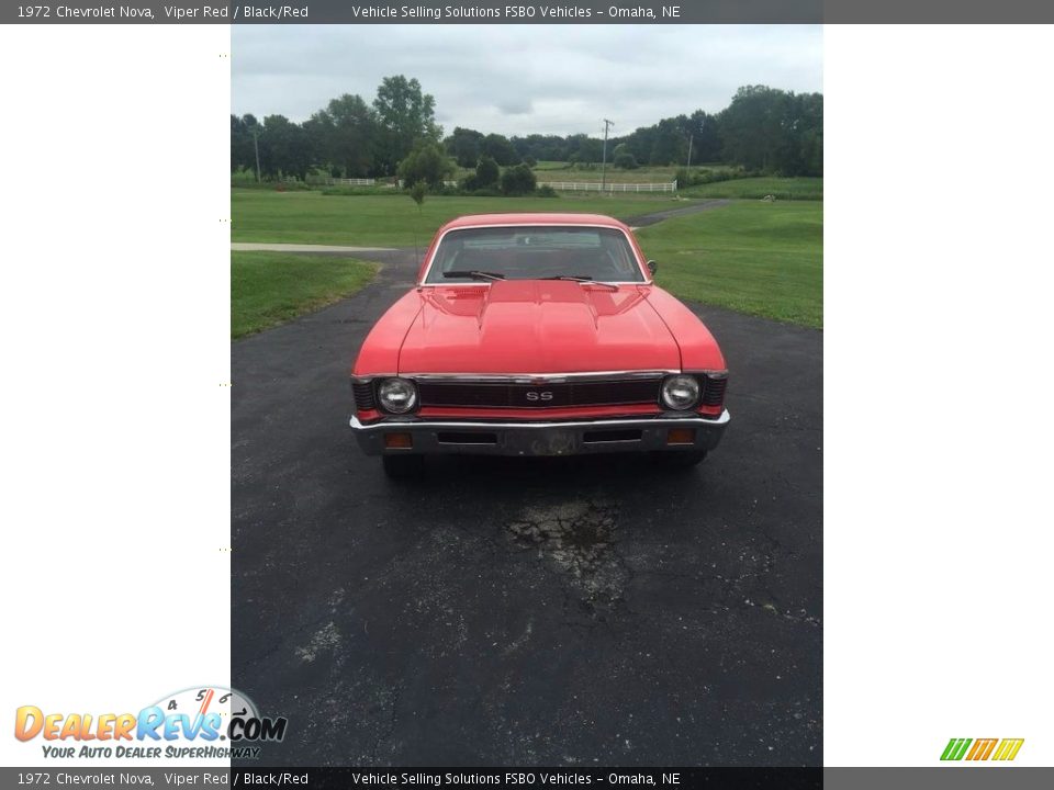 1972 Chevrolet Nova Viper Red / Black/Red Photo #3