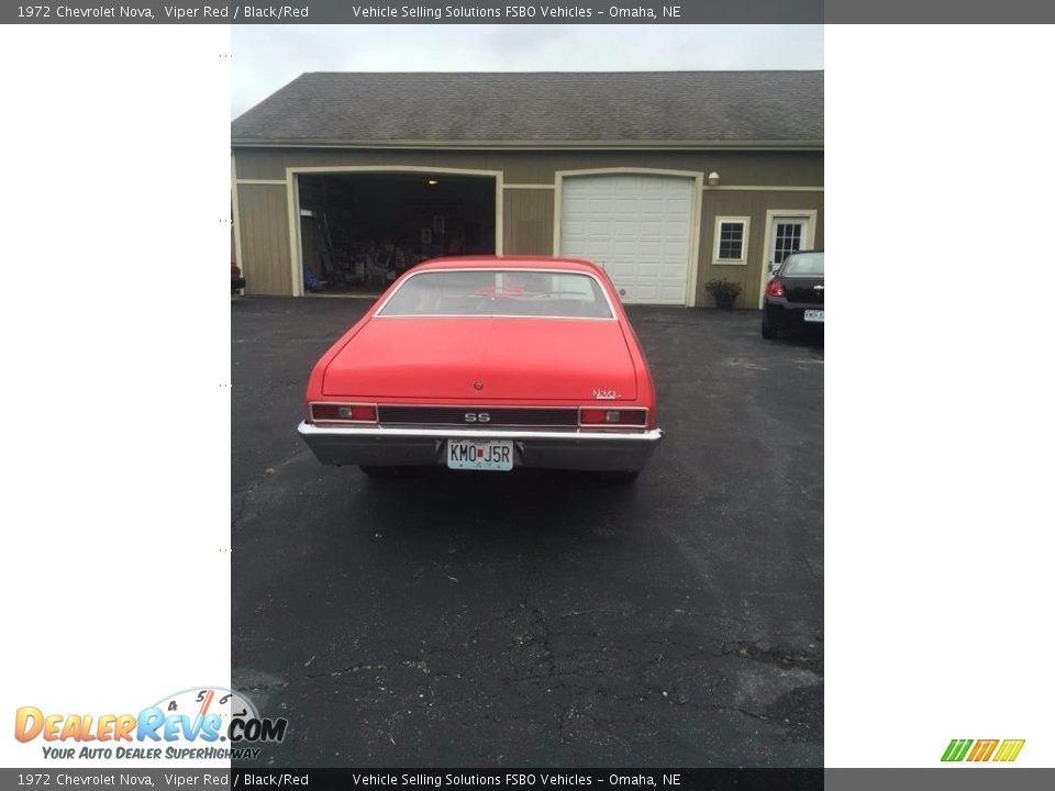 1972 Chevrolet Nova Viper Red / Black/Red Photo #6