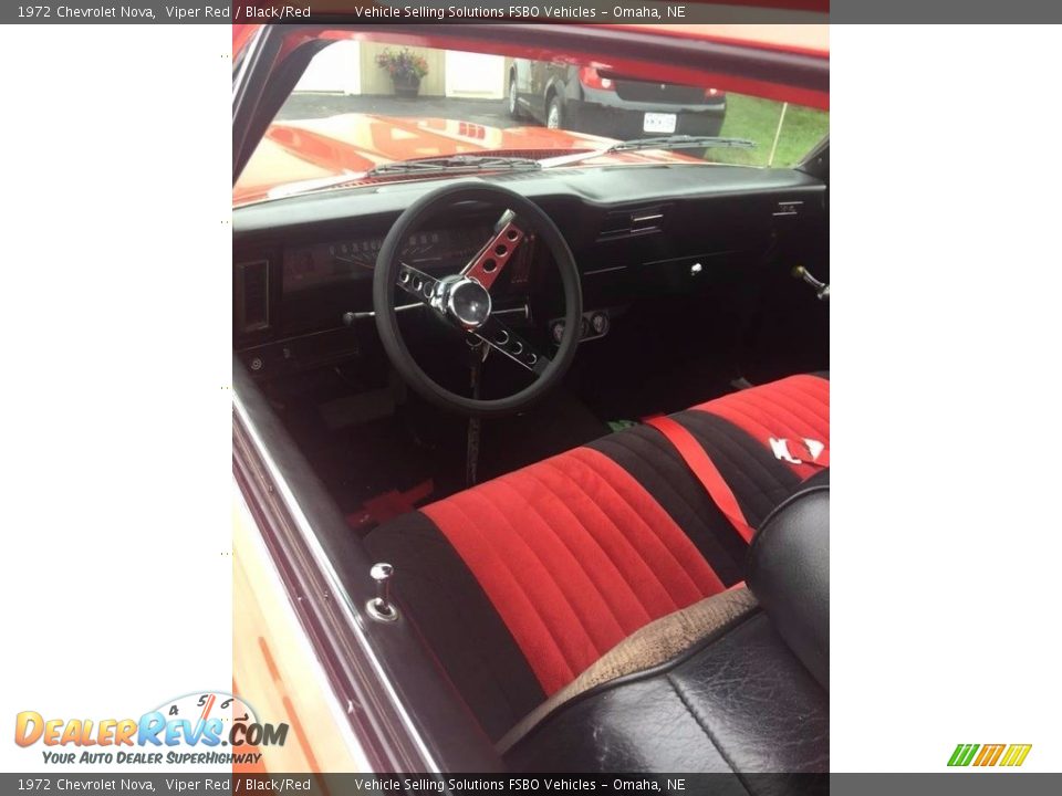 1972 Chevrolet Nova Viper Red / Black/Red Photo #8