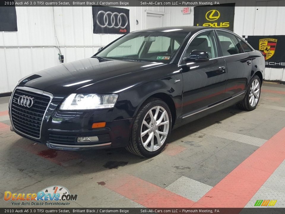 2010 Audi A6 3.0 TFSI quattro Sedan Brilliant Black / Cardamom Beige Photo #2
