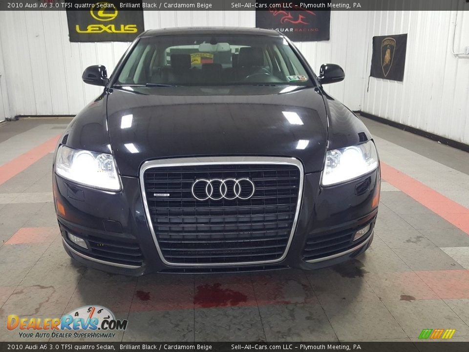 2010 Audi A6 3.0 TFSI quattro Sedan Brilliant Black / Cardamom Beige Photo #4