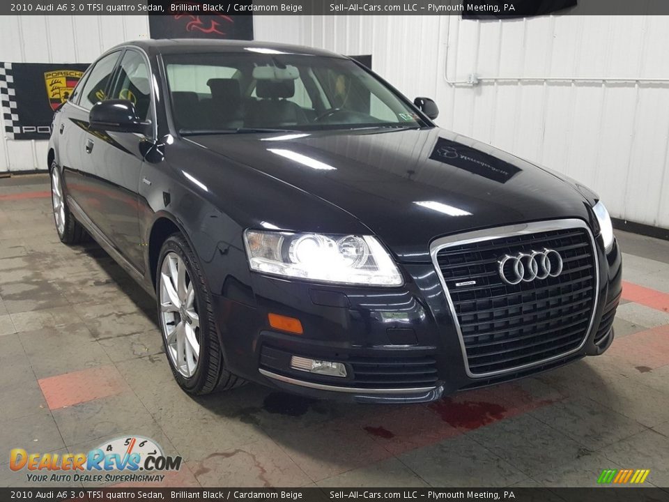 2010 Audi A6 3.0 TFSI quattro Sedan Brilliant Black / Cardamom Beige Photo #5