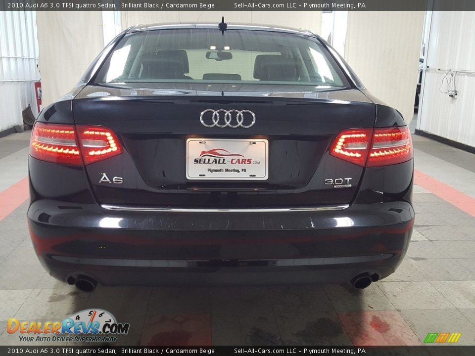 2010 Audi A6 3.0 TFSI quattro Sedan Brilliant Black / Cardamom Beige Photo #10