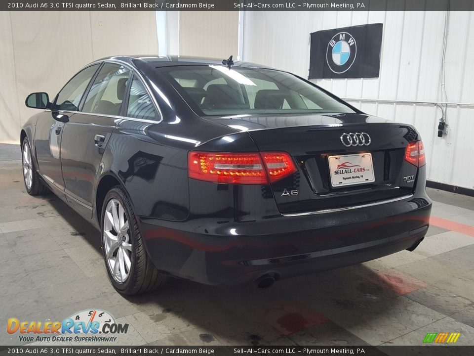 2010 Audi A6 3.0 TFSI quattro Sedan Brilliant Black / Cardamom Beige Photo #11