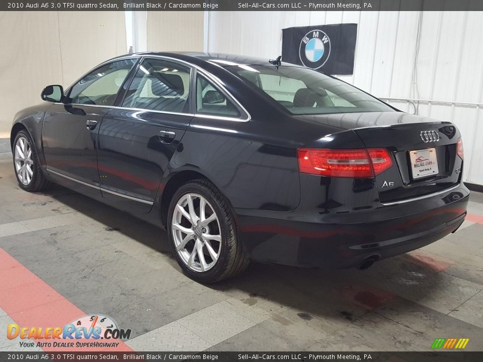 2010 Audi A6 3.0 TFSI quattro Sedan Brilliant Black / Cardamom Beige Photo #12