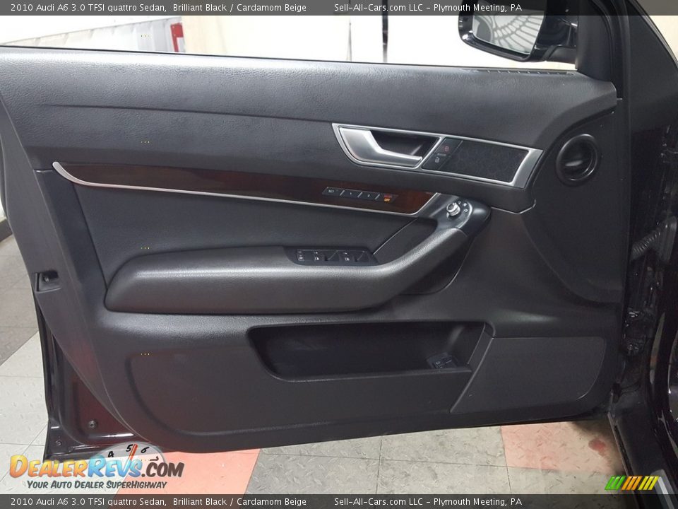 2010 Audi A6 3.0 TFSI quattro Sedan Brilliant Black / Cardamom Beige Photo #13