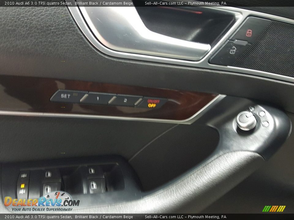 2010 Audi A6 3.0 TFSI quattro Sedan Brilliant Black / Cardamom Beige Photo #14