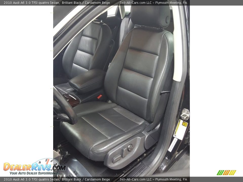 2010 Audi A6 3.0 TFSI quattro Sedan Brilliant Black / Cardamom Beige Photo #15