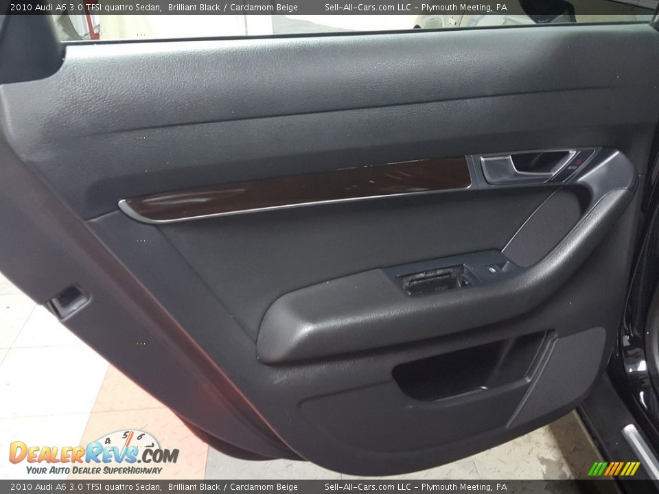 2010 Audi A6 3.0 TFSI quattro Sedan Brilliant Black / Cardamom Beige Photo #16