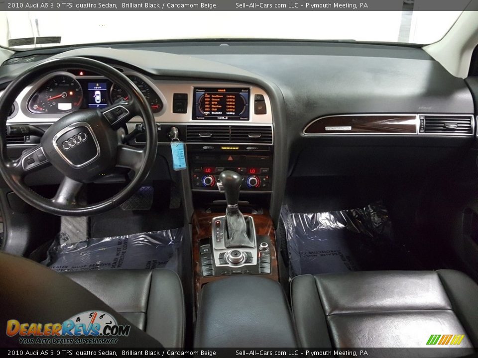 2010 Audi A6 3.0 TFSI quattro Sedan Brilliant Black / Cardamom Beige Photo #23