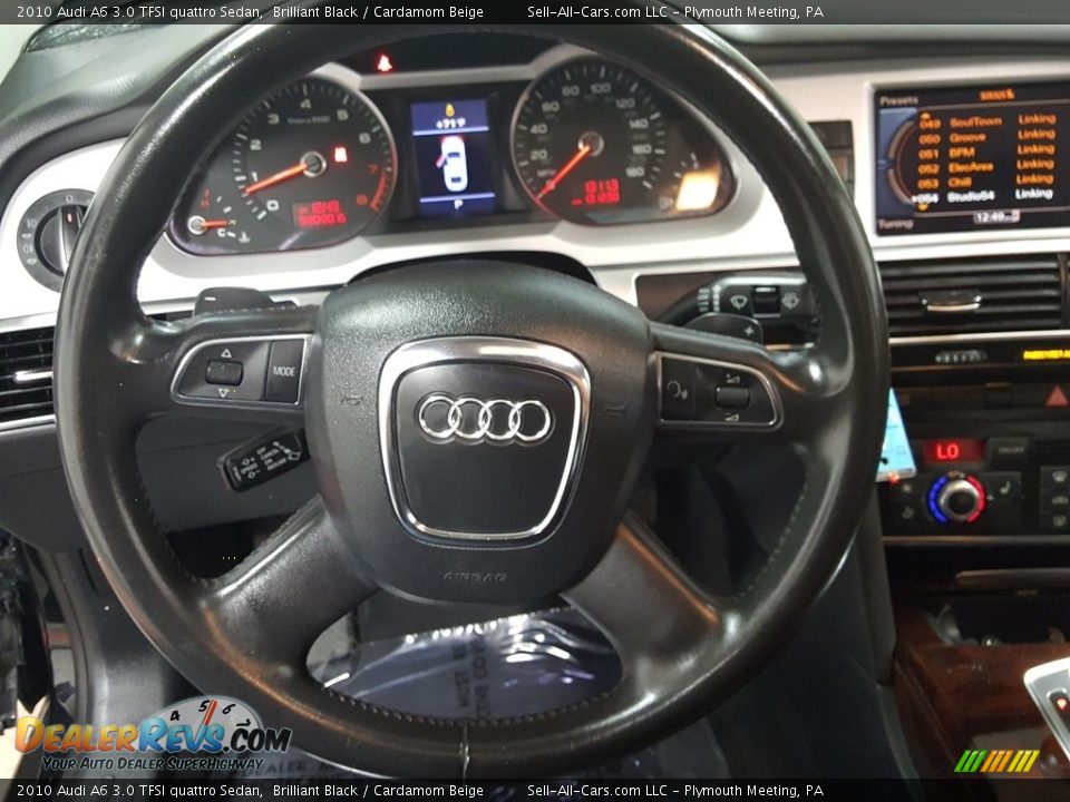 2010 Audi A6 3.0 TFSI quattro Sedan Brilliant Black / Cardamom Beige Photo #27