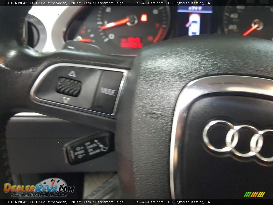 2010 Audi A6 3.0 TFSI quattro Sedan Brilliant Black / Cardamom Beige Photo #28