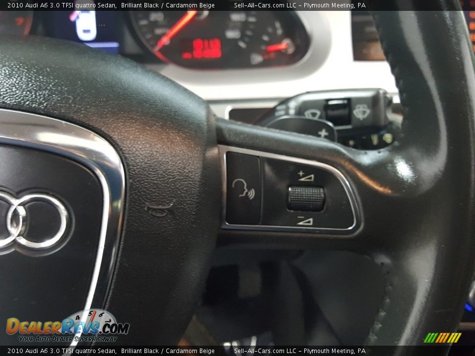 2010 Audi A6 3.0 TFSI quattro Sedan Brilliant Black / Cardamom Beige Photo #29