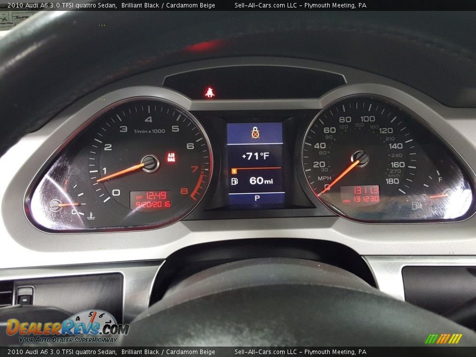 2010 Audi A6 3.0 TFSI quattro Sedan Brilliant Black / Cardamom Beige Photo #30