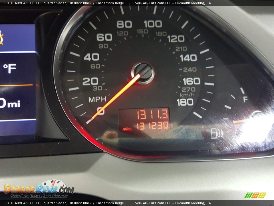 2010 Audi A6 3.0 TFSI quattro Sedan Brilliant Black / Cardamom Beige Photo #31