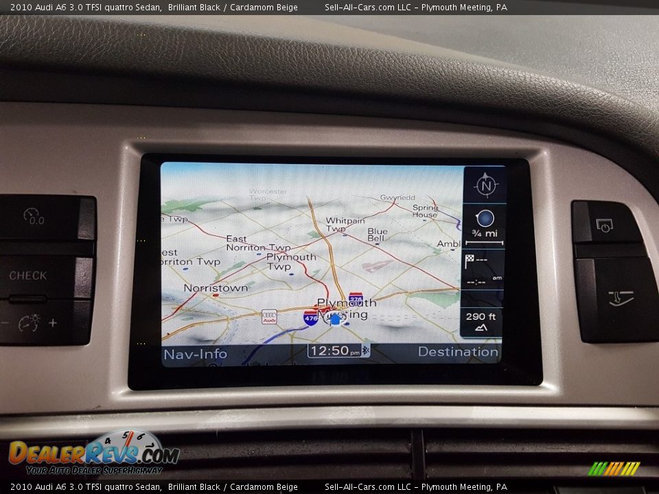 2010 Audi A6 3.0 TFSI quattro Sedan Brilliant Black / Cardamom Beige Photo #33