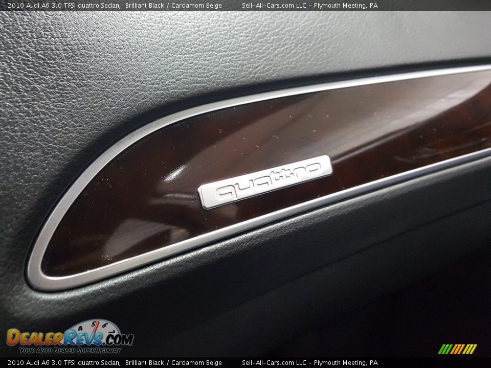 2010 Audi A6 3.0 TFSI quattro Sedan Brilliant Black / Cardamom Beige Photo #34