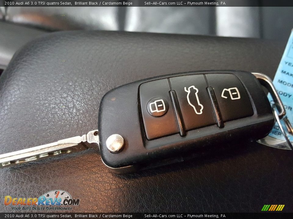 2010 Audi A6 3.0 TFSI quattro Sedan Brilliant Black / Cardamom Beige Photo #35