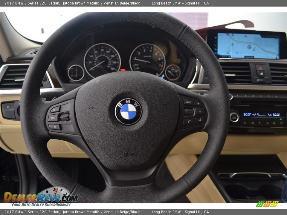 2017 BMW 3 Series 320i Sedan Jatoba Brown Metallic / Venetian Beige/Black Photo #15