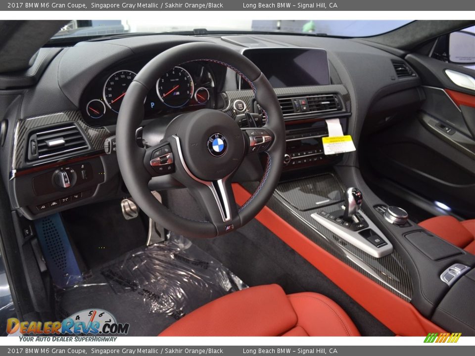 Sakhir Orange/Black Interior - 2017 BMW M6 Gran Coupe Photo #7