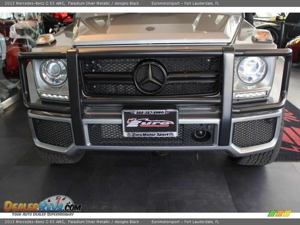2013 Mercedes-Benz G 63 AMG Paladium Silver Metallic / designo Black Photo #2