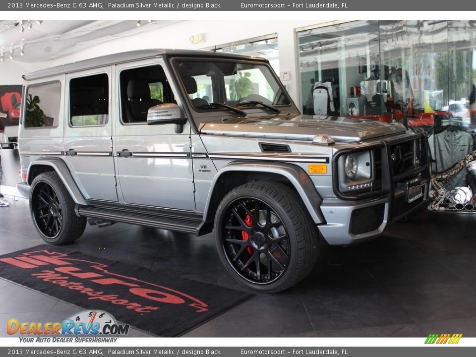 2013 Mercedes-Benz G 63 AMG Paladium Silver Metallic / designo Black Photo #4