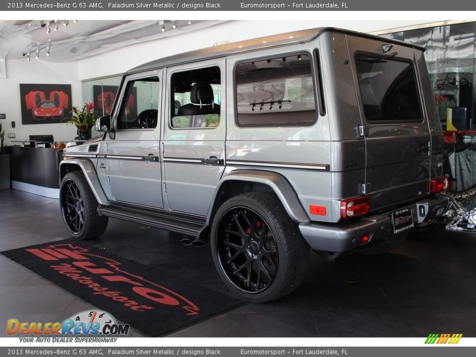 2013 Mercedes-Benz G 63 AMG Paladium Silver Metallic / designo Black Photo #9