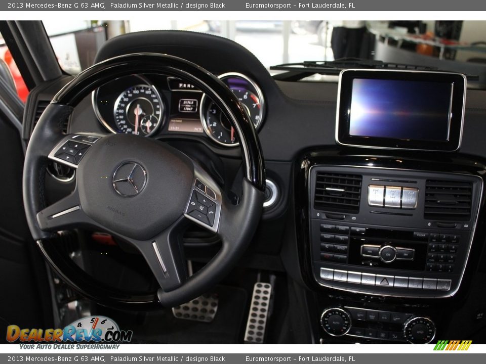 2013 Mercedes-Benz G 63 AMG Paladium Silver Metallic / designo Black Photo #19