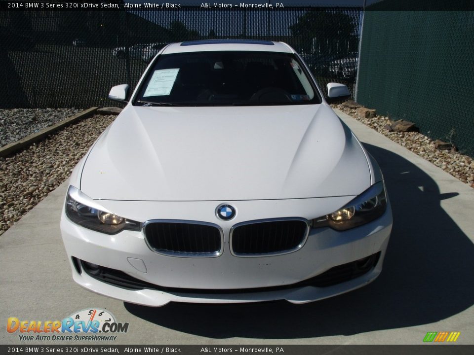 2014 BMW 3 Series 320i xDrive Sedan Alpine White / Black Photo #6