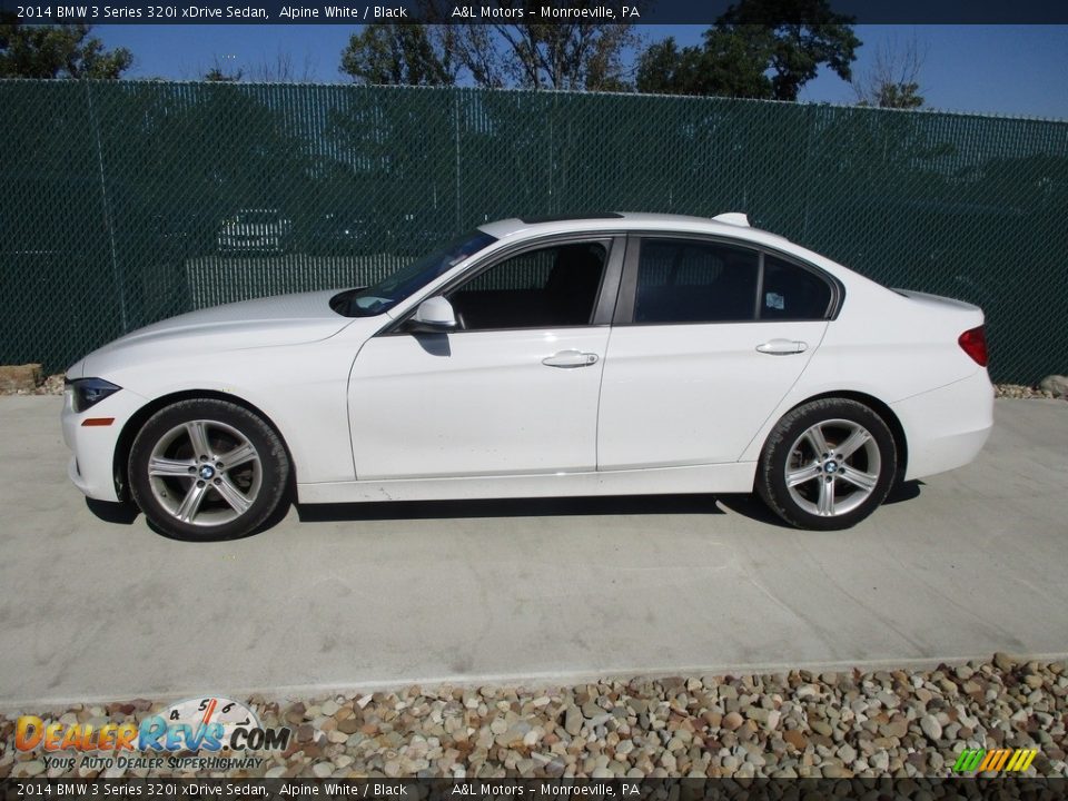 2014 BMW 3 Series 320i xDrive Sedan Alpine White / Black Photo #8