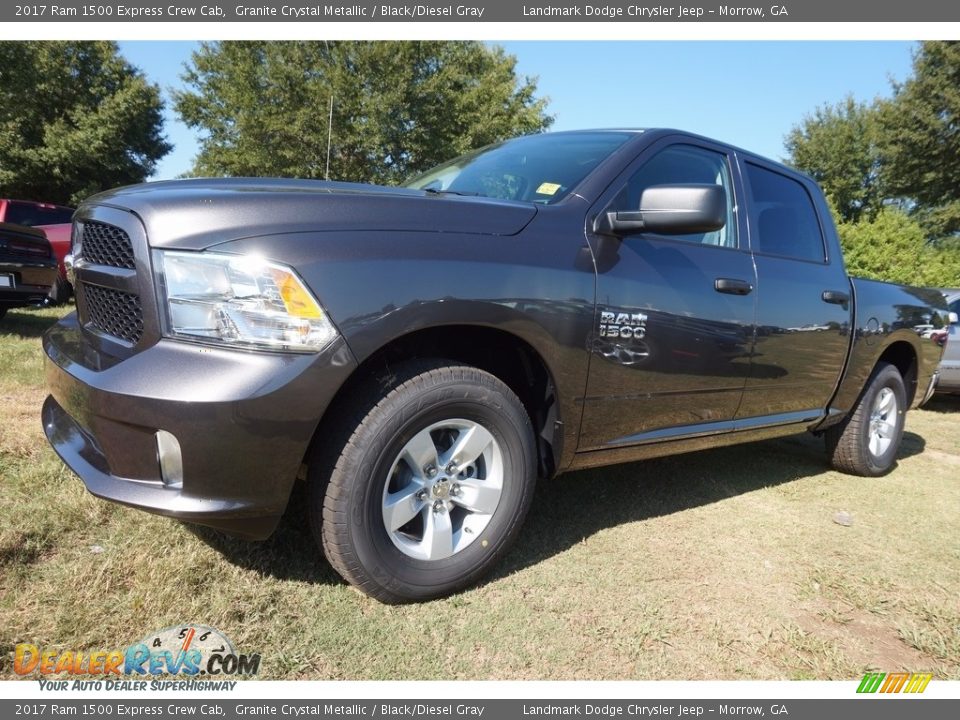 2017 Ram 1500 Express Crew Cab Granite Crystal Metallic / Black/Diesel Gray Photo #1