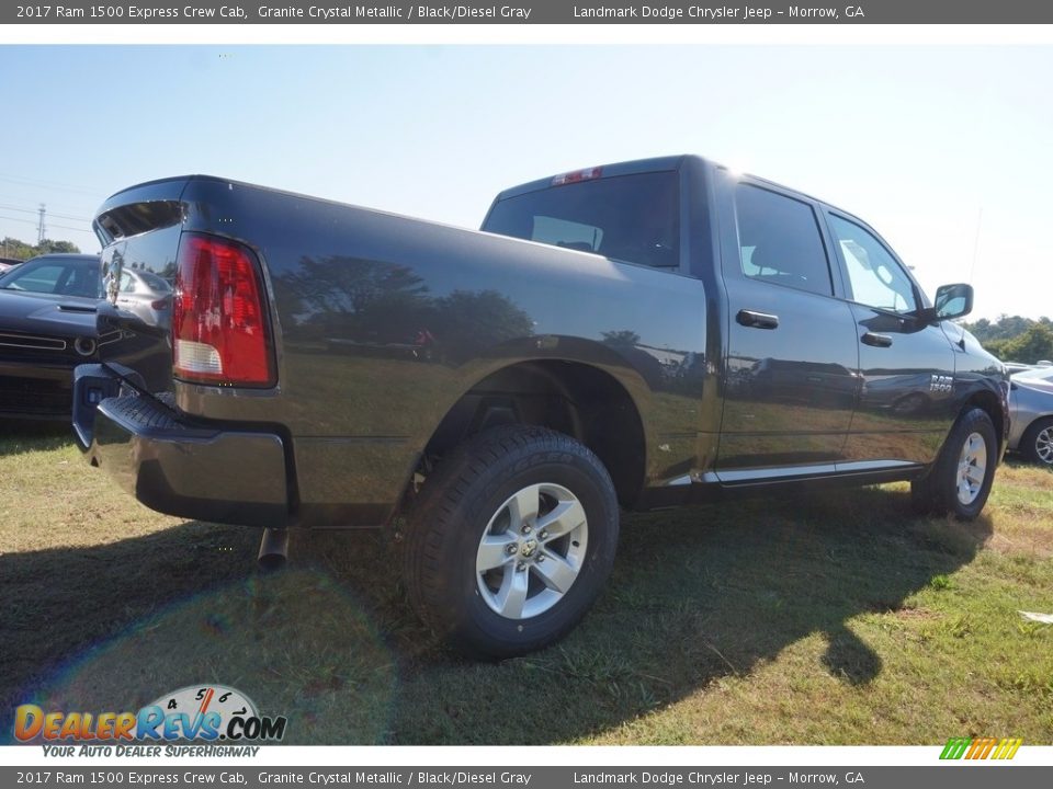 2017 Ram 1500 Express Crew Cab Granite Crystal Metallic / Black/Diesel Gray Photo #3