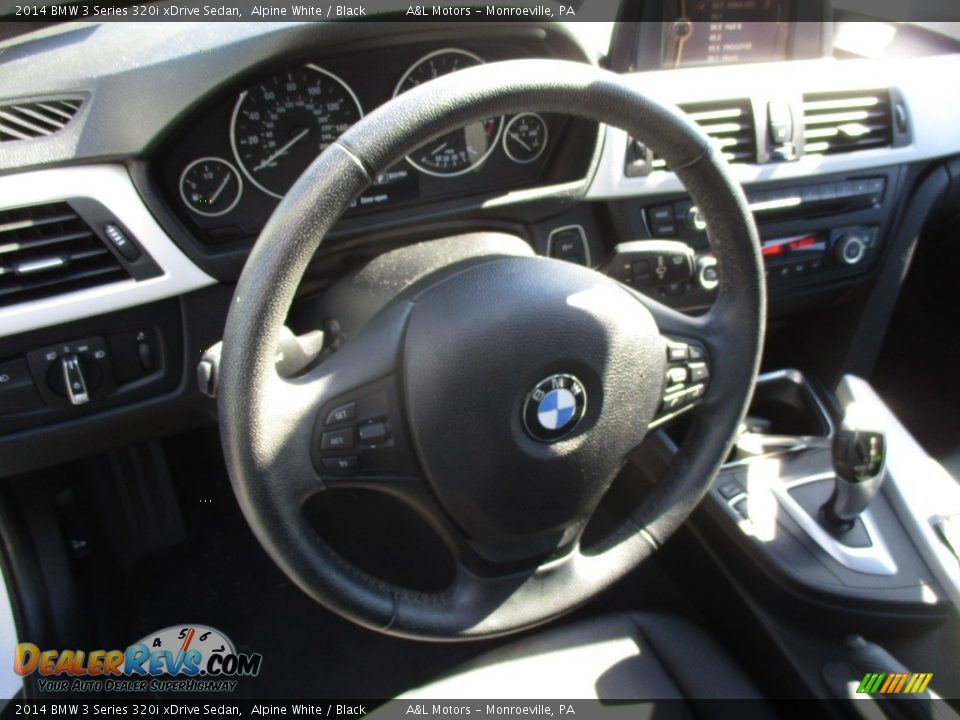 2014 BMW 3 Series 320i xDrive Sedan Alpine White / Black Photo #15