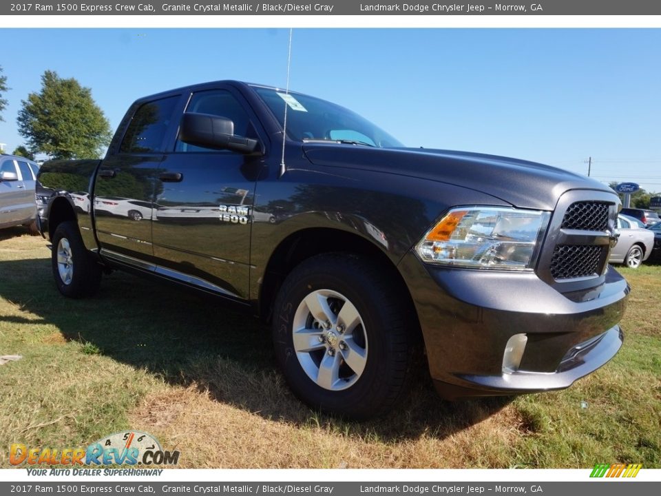 2017 Ram 1500 Express Crew Cab Granite Crystal Metallic / Black/Diesel Gray Photo #4