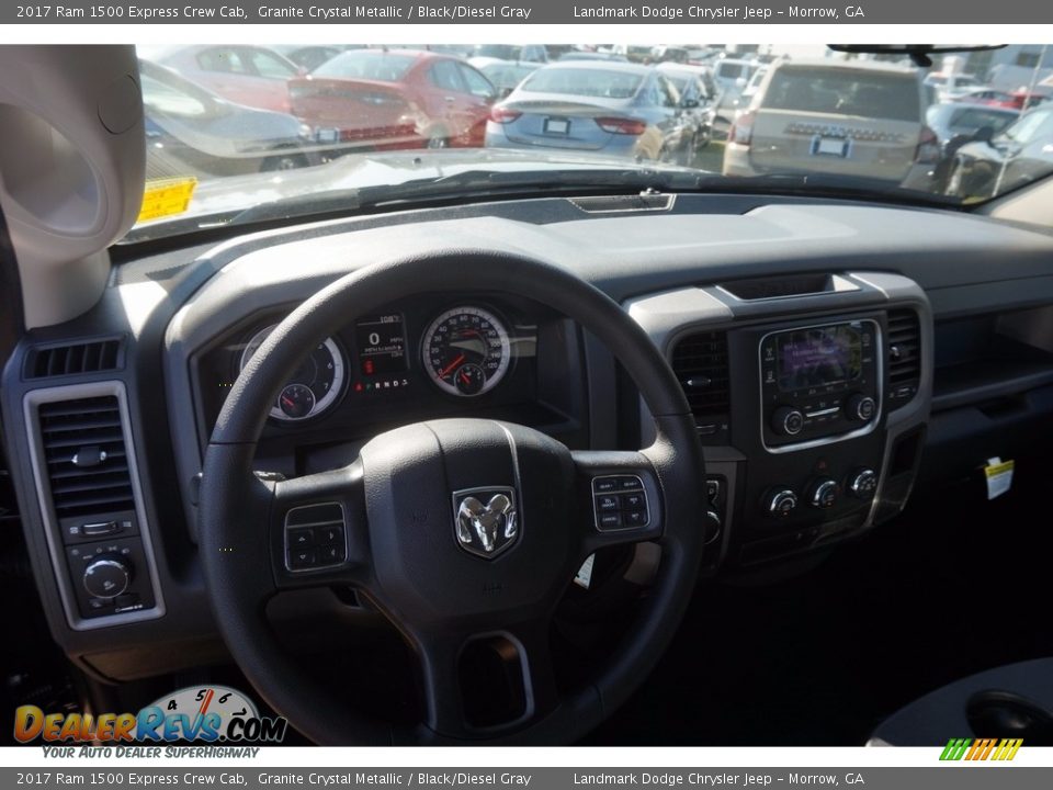 2017 Ram 1500 Express Crew Cab Granite Crystal Metallic / Black/Diesel Gray Photo #8