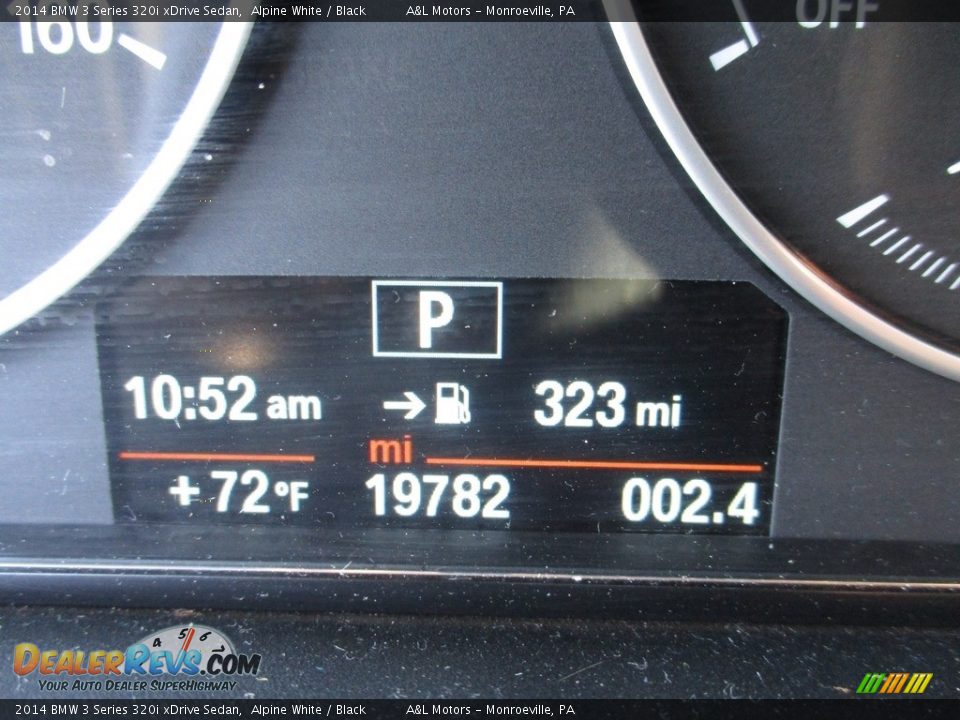 2014 BMW 3 Series 320i xDrive Sedan Alpine White / Black Photo #20