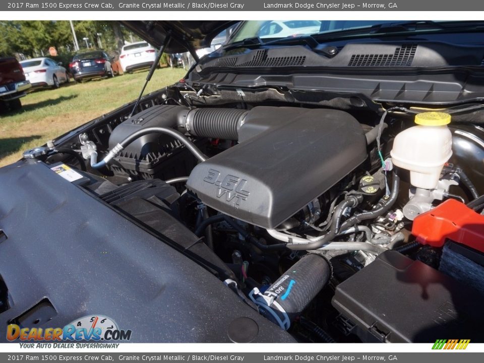 2017 Ram 1500 Express Crew Cab Granite Crystal Metallic / Black/Diesel Gray Photo #9