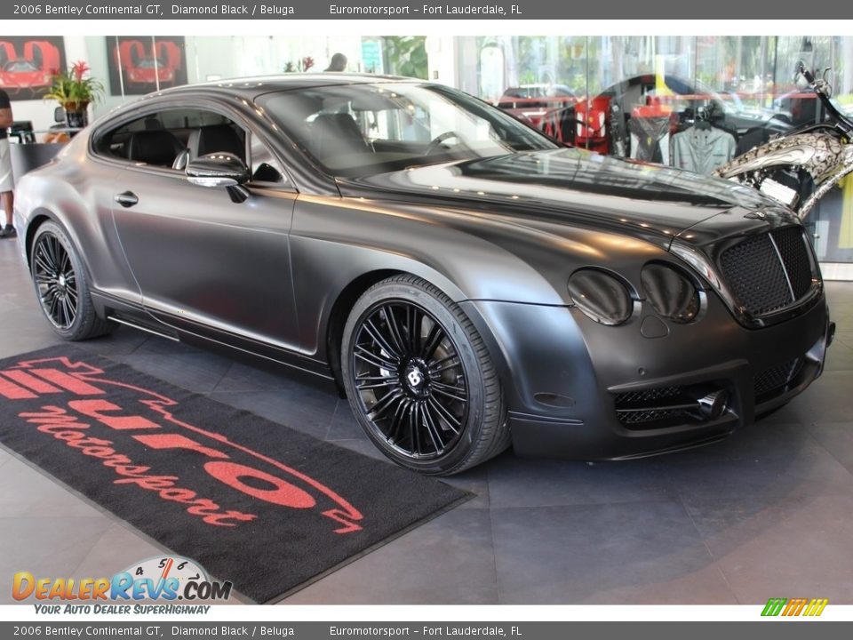 2006 Bentley Continental GT Diamond Black / Beluga Photo #7