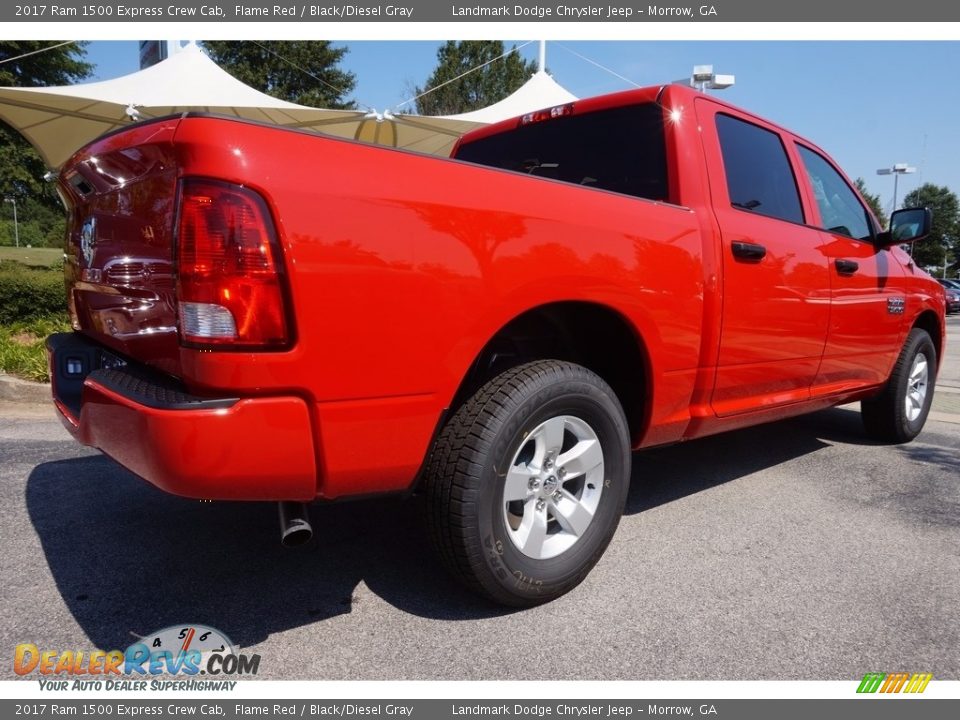 2017 Ram 1500 Express Crew Cab Flame Red / Black/Diesel Gray Photo #3