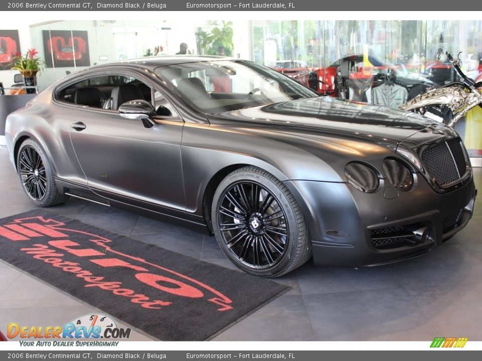 2006 Bentley Continental GT Diamond Black / Beluga Photo #8