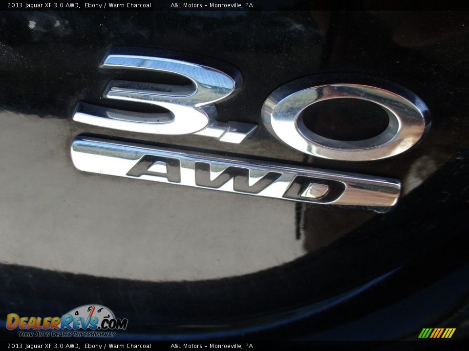 2013 Jaguar XF 3.0 AWD Ebony / Warm Charcoal Photo #5