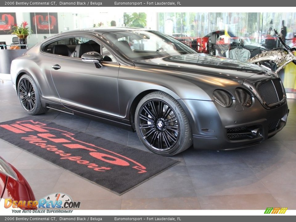 2006 Bentley Continental GT Diamond Black / Beluga Photo #9
