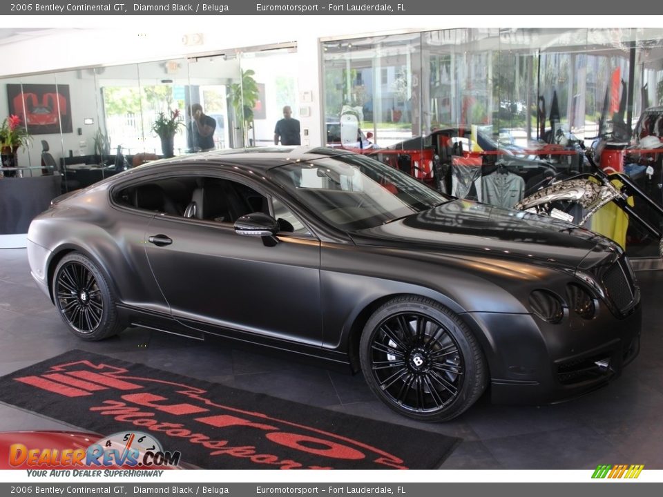 2006 Bentley Continental GT Diamond Black / Beluga Photo #10