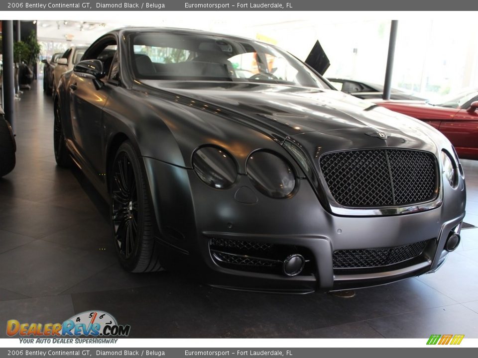 2006 Bentley Continental GT Diamond Black / Beluga Photo #18
