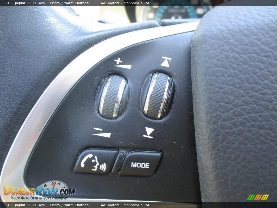 2013 Jaguar XF 3.0 AWD Ebony / Warm Charcoal Photo #16