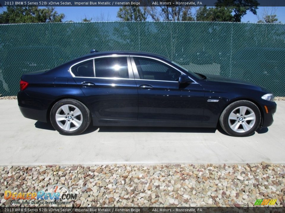 2013 BMW 5 Series 528i xDrive Sedan Imperial Blue Metallic / Venetian Beige Photo #2