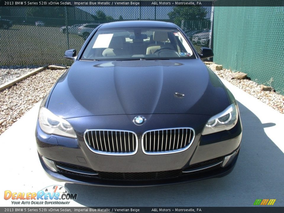 2013 BMW 5 Series 528i xDrive Sedan Imperial Blue Metallic / Venetian Beige Photo #6