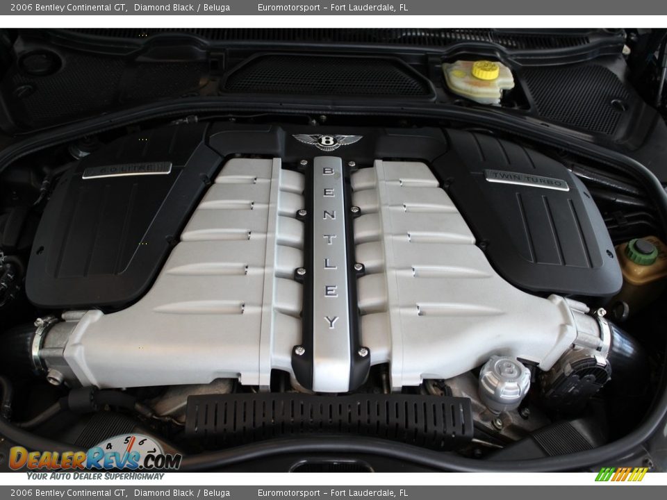 2006 Bentley Continental GT Diamond Black / Beluga Photo #28