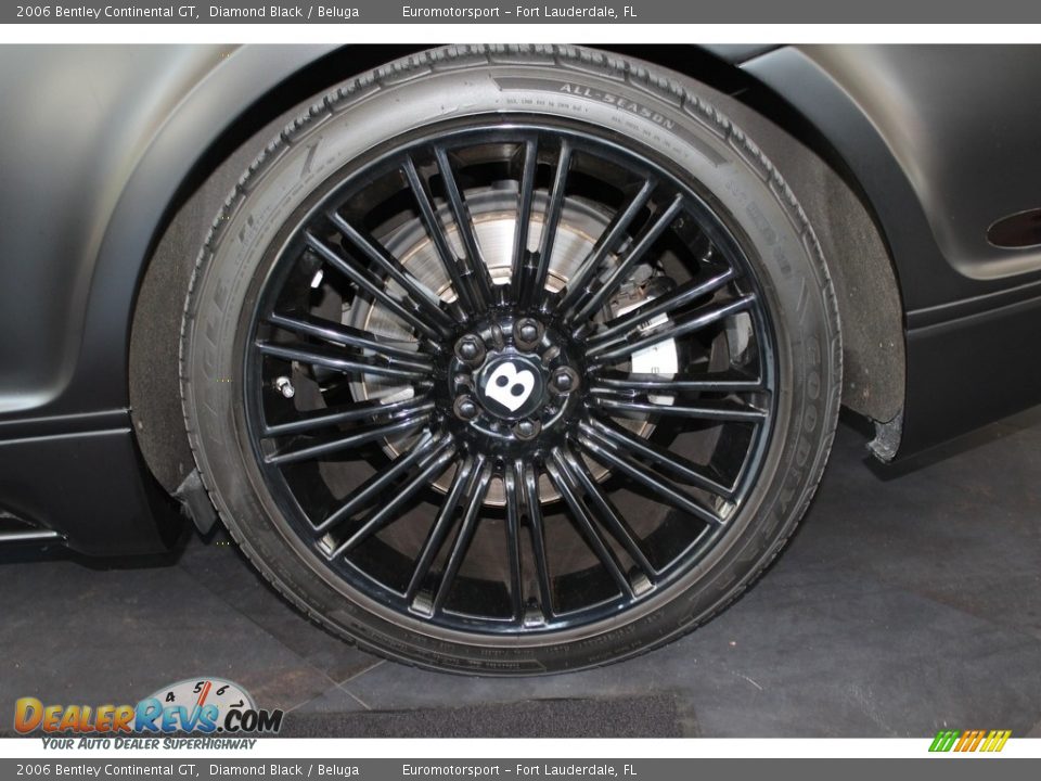 2006 Bentley Continental GT Diamond Black / Beluga Photo #29