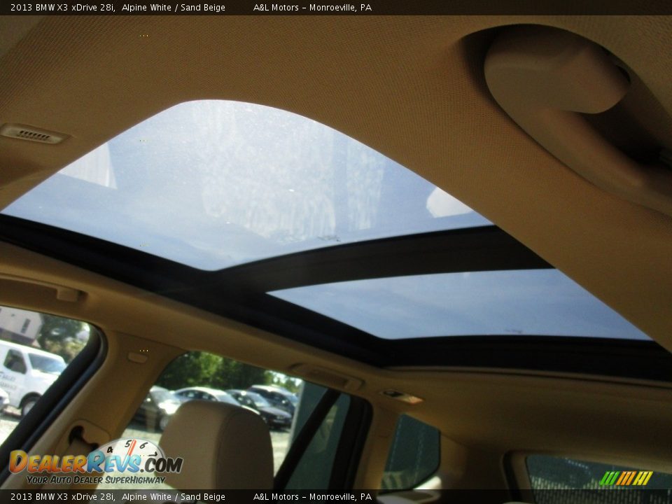 2013 BMW X3 xDrive 28i Alpine White / Sand Beige Photo #11
